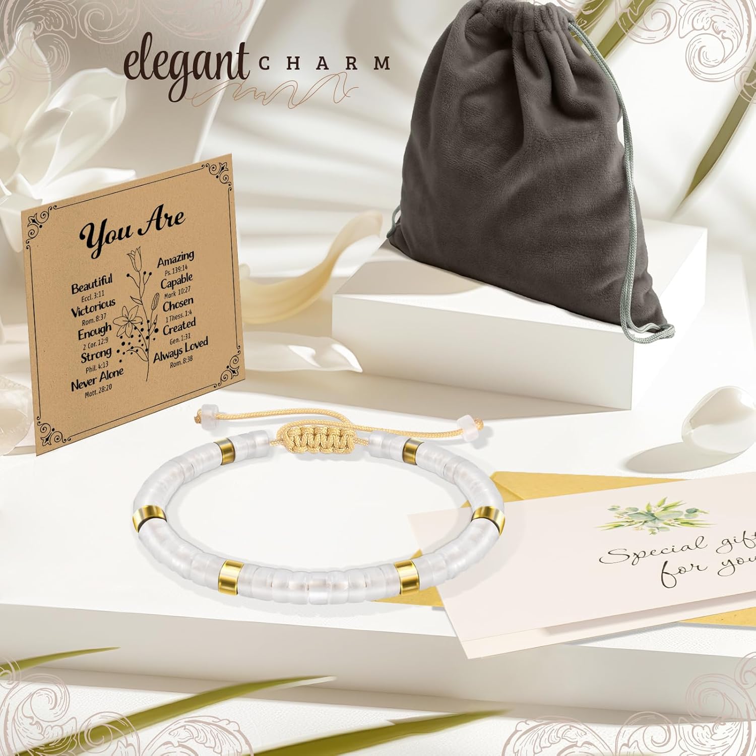 Inspirational Gifts Bracelets for Women: Valentines Mothers Day Birthday Gifts for Women Friends Sister Mom - Healing Natural Stone Beads Bracelets Thinking of you Get Well Soon Gift for Women - Image 7