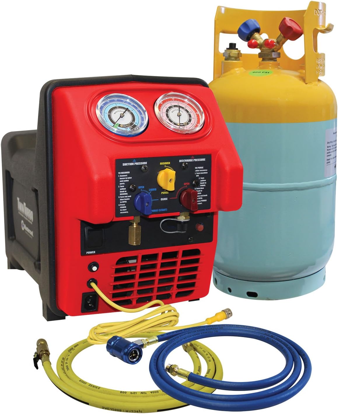 Mastercool 69391 Spark Free Twin Turbo Refrigerant Recovery Machine For R1234yf