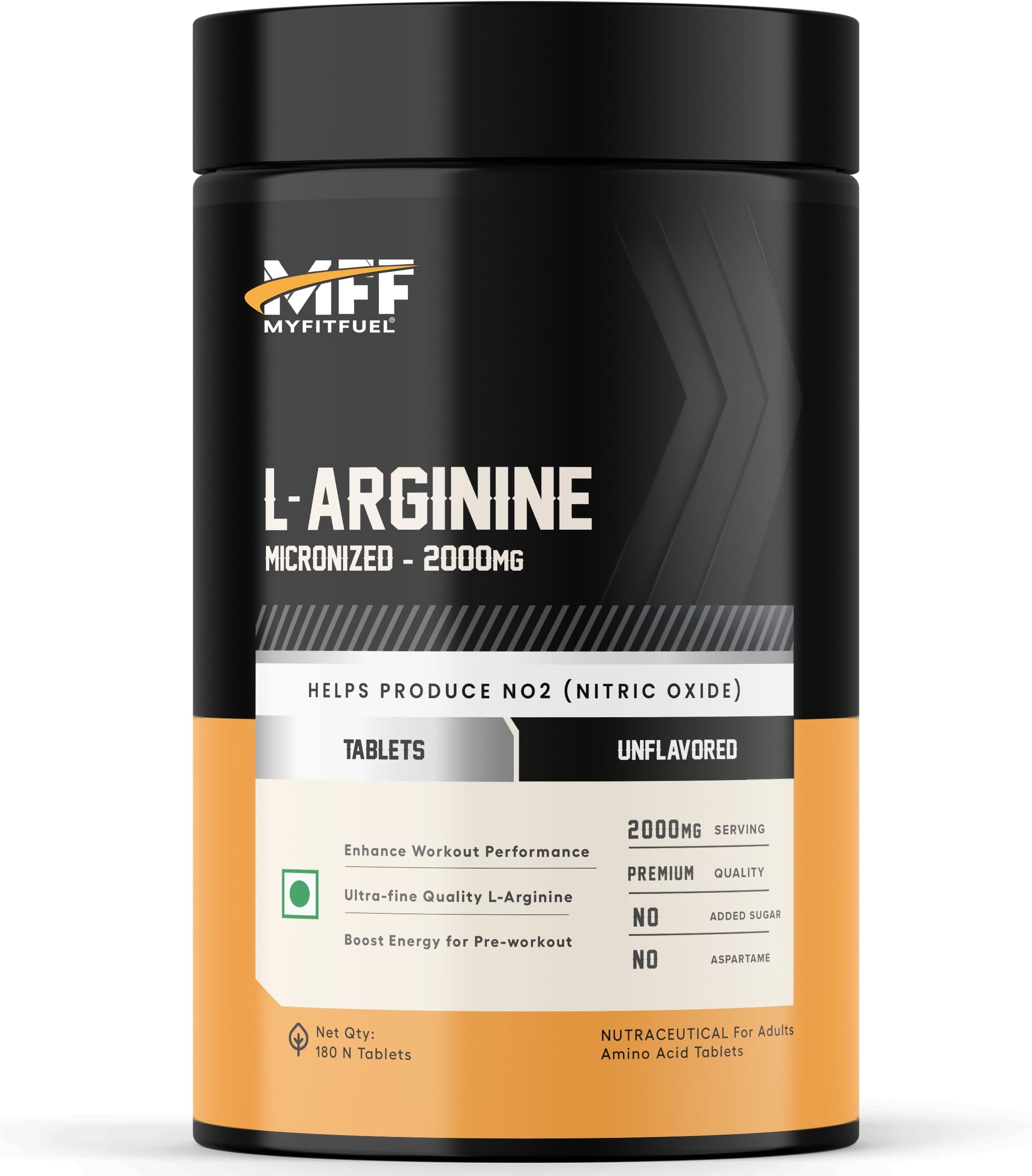 MyFitFuel L-Arginine (2000 mg) Amino Acid, 120 Tablets