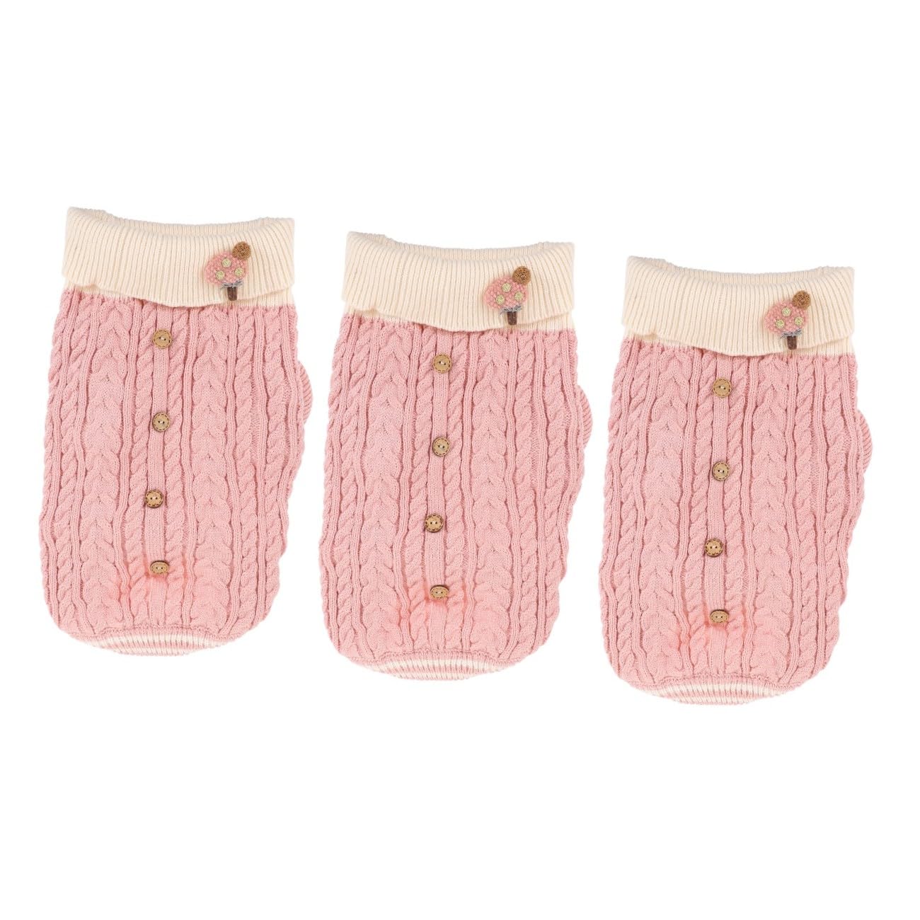Beaupretty 3pièces Pull pour Chien à Vêtement Automne Hiver Doux Et Chaleureux pour Chiens De Petite