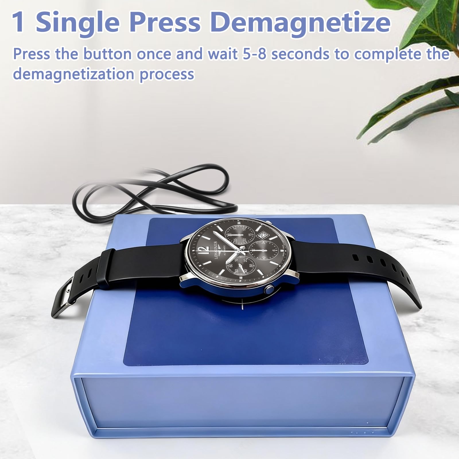 Desmagnetizador de relojes, dispositivo de desmagnetización portátil para reparación de relojes, herramienta profesional para relojeros, reparación y bricolaje