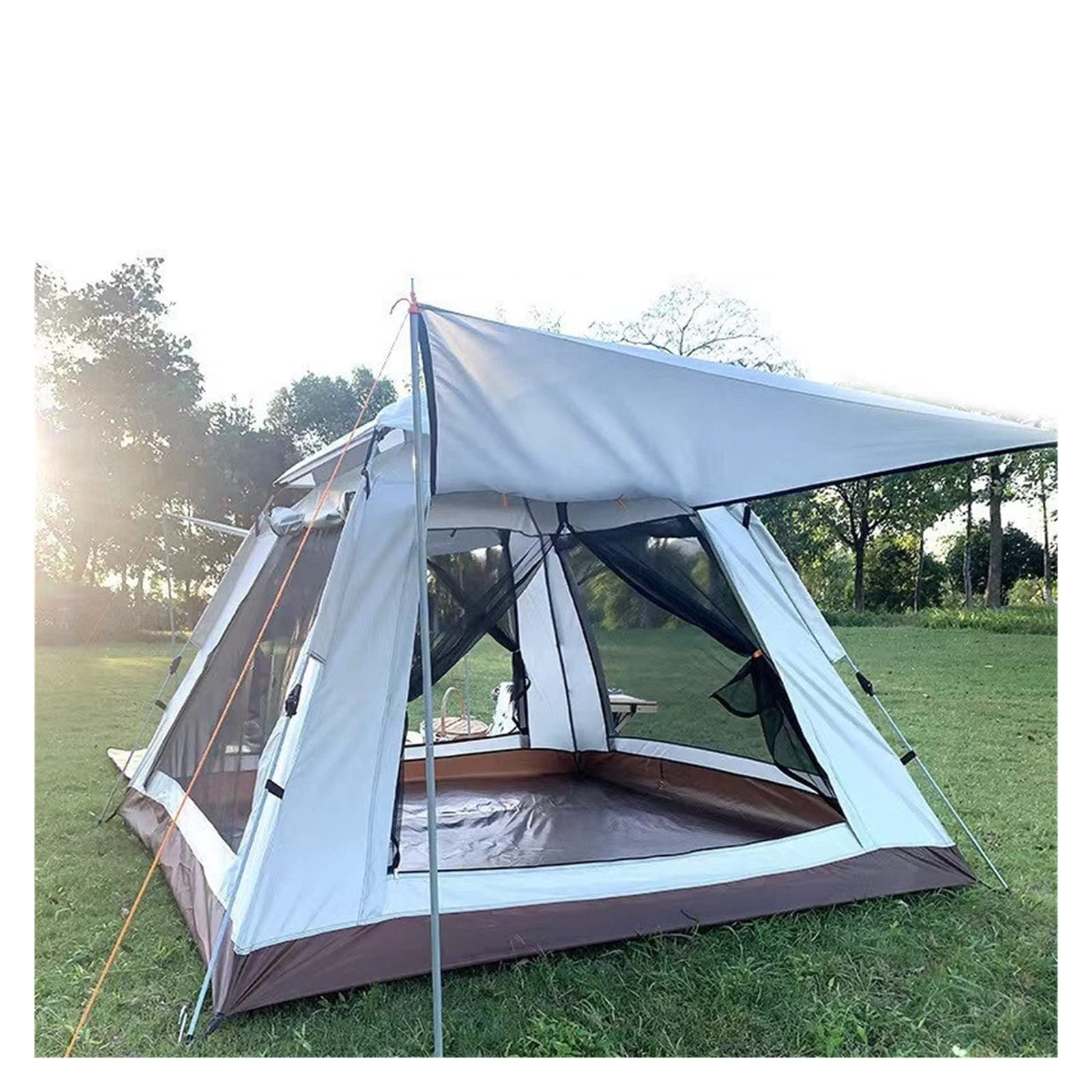 Tienda de campaña para Exteriores, portátil, Familiar, Tienda de campaña emergente automática, Tienda Plegable para 3-4 Personas, mochilero para Refugio Solar, Viajes, Senderismo,