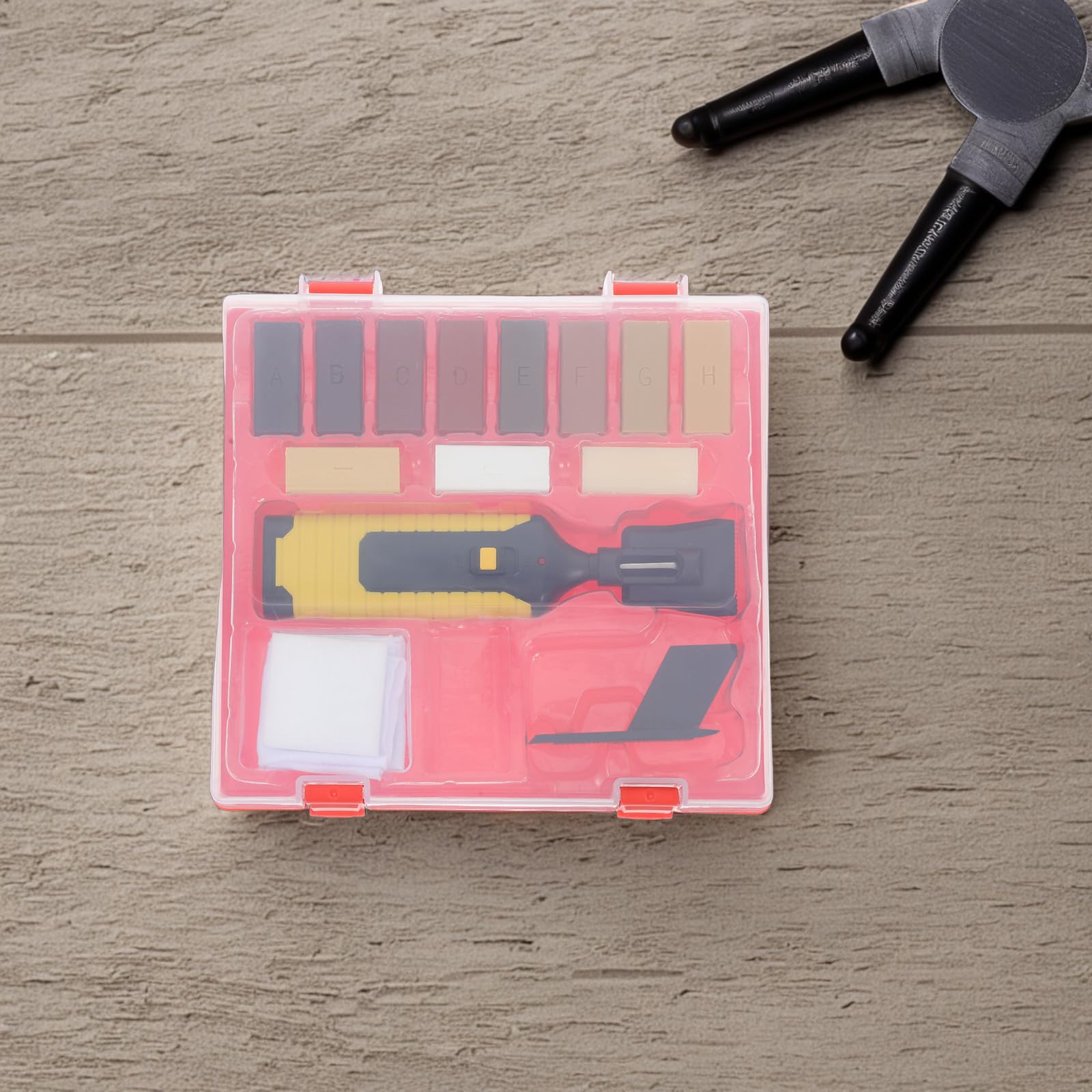 Kit de Reparación de Suelos Laminados con Cera y Resina Portátil