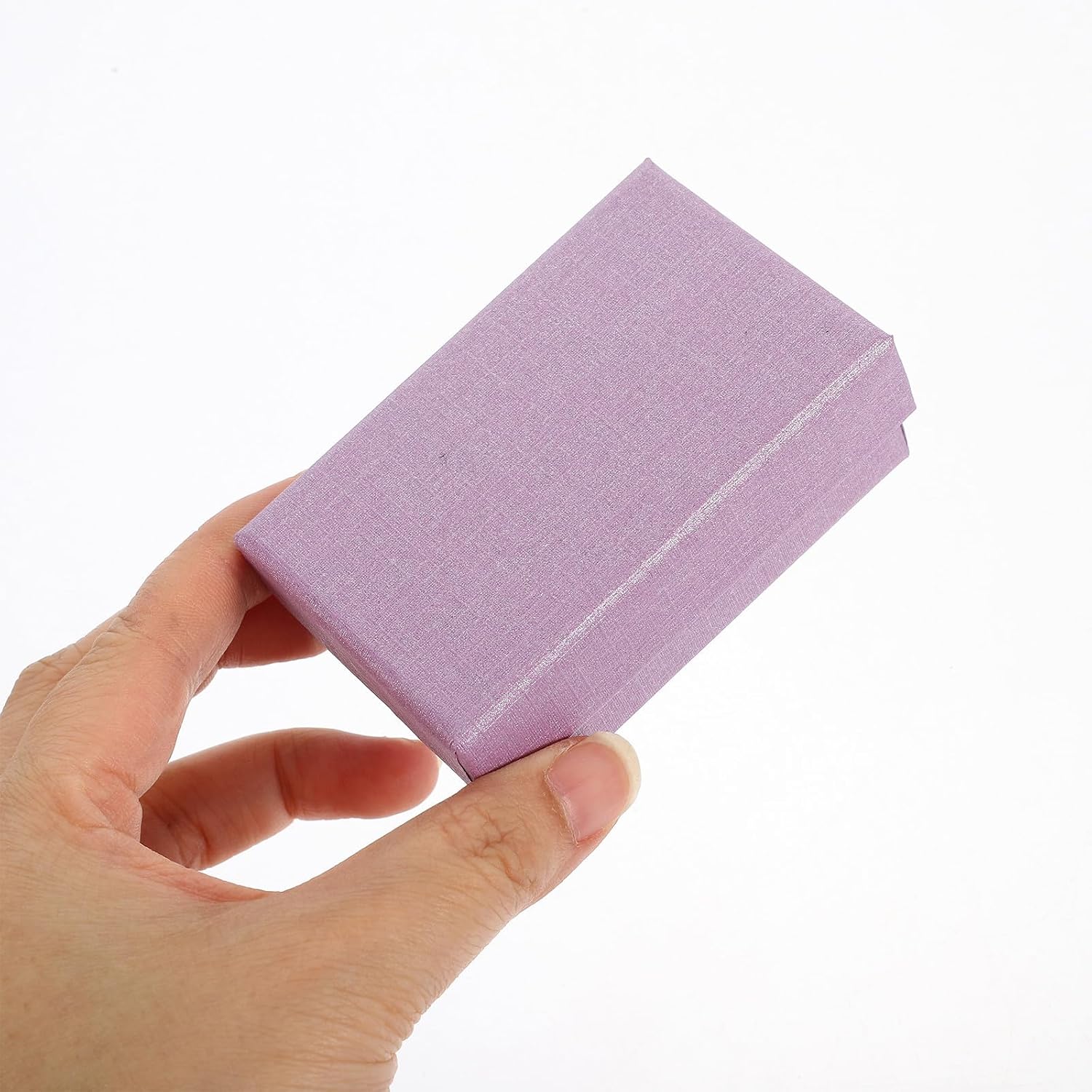 Lavender Jewelry Packaging Box 12pcs with Sponge Lining for Necklaces image 2