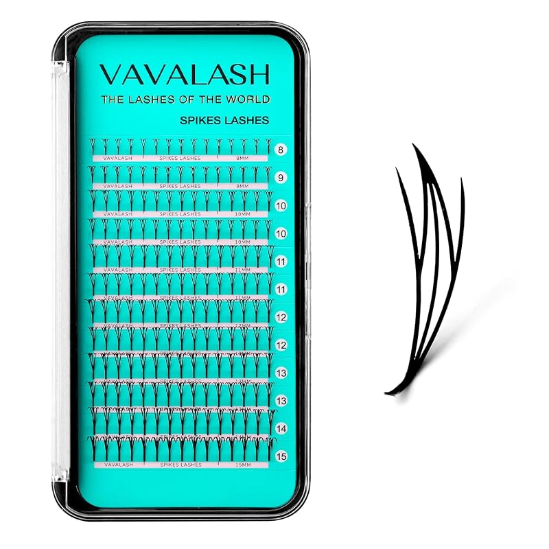 Extensões de cílios VAVALASH Anime Fairy, pré-montadas, curvatura C, 0.07, 8–15 mm