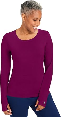 Healing Hands Knits Mackenzie Long Sleeve Underscrub Womens Top Modern Fit | Wrinkle Resistant Fabric, Modern Fit, Smooth Silhouette, Stretch Comfort, Easy Movement, Comfortable Fit, Machine Wash