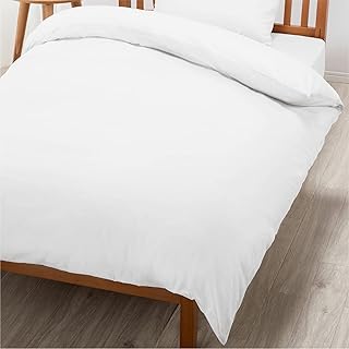 nishikawa【西川】 掛け布団カバー シングル 洗える 肌に優しいコットン100% ブロード生地 クイックスナップで着脱簡単 ふとんの出し入れが簡単な両サイドダブルファスナー 無地 ボーテ BE3601 ホワイト PI03600017