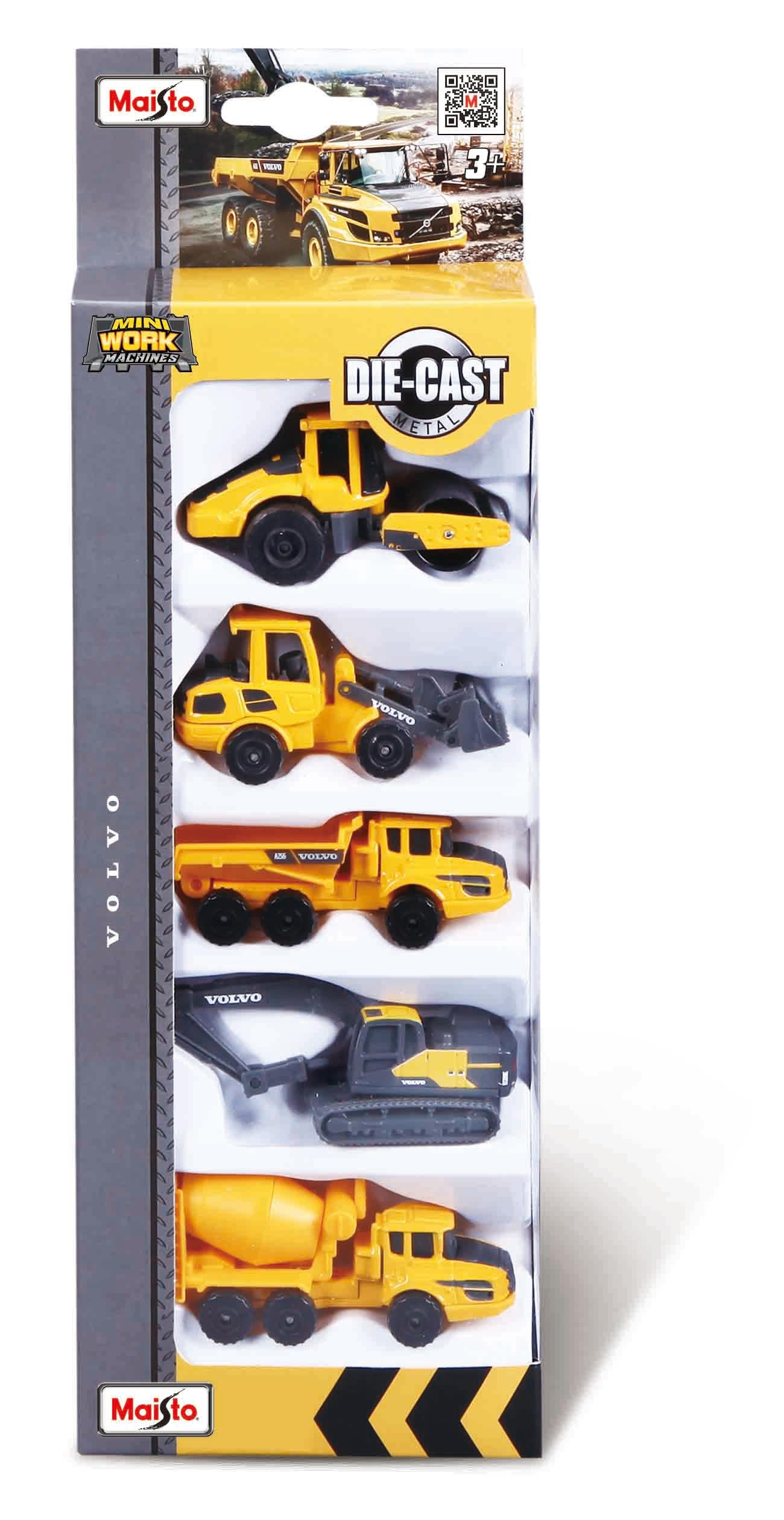 Volvo Construction Vehicles, 5 Vehicle Pack