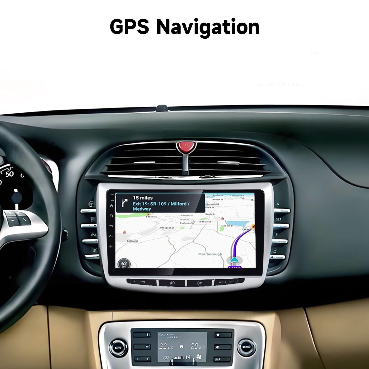 Lancia Delta [2008–2014] Autoradio CarPlay, Android Auto, 9 Pollici Touch GPS, Bluetooth, DSP, Wi-Fi, USB, Retrocamera, Playstore OCTACORE 4GB RAM 64GB ROM