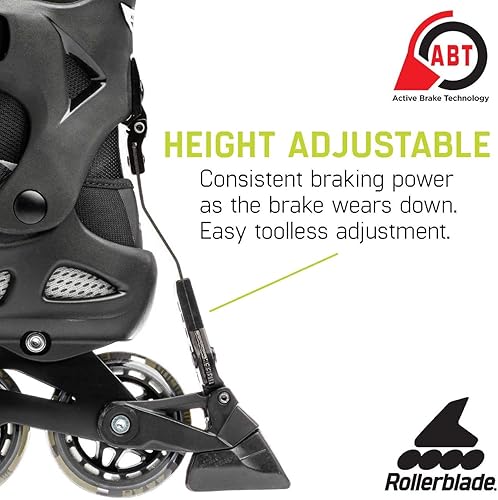 Miniatura 6 de Rollerblade Macroblade 80 ABT - Patines en línea para hombre, color amarillo neón