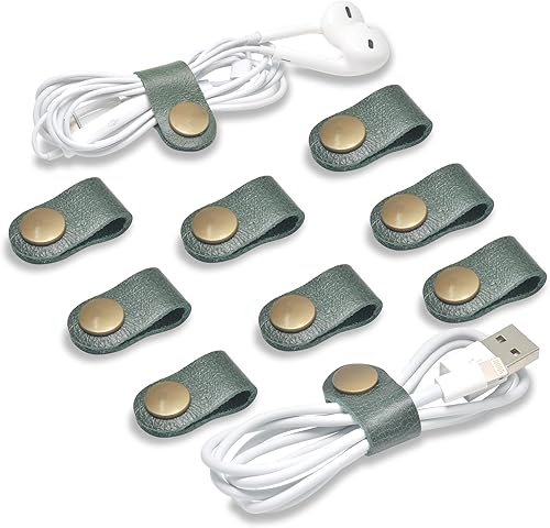 CAILLU Organizador de cables, organizador de cables, soporte USB, gestión de cables, correas de cable, estuche para auriculares, enrollador de