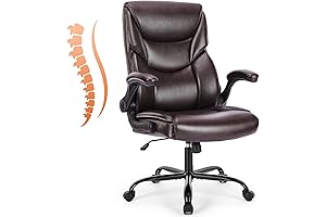 Ergonomic Leather Desk Chair with Wheels for Enhanced Comfort and Productivity