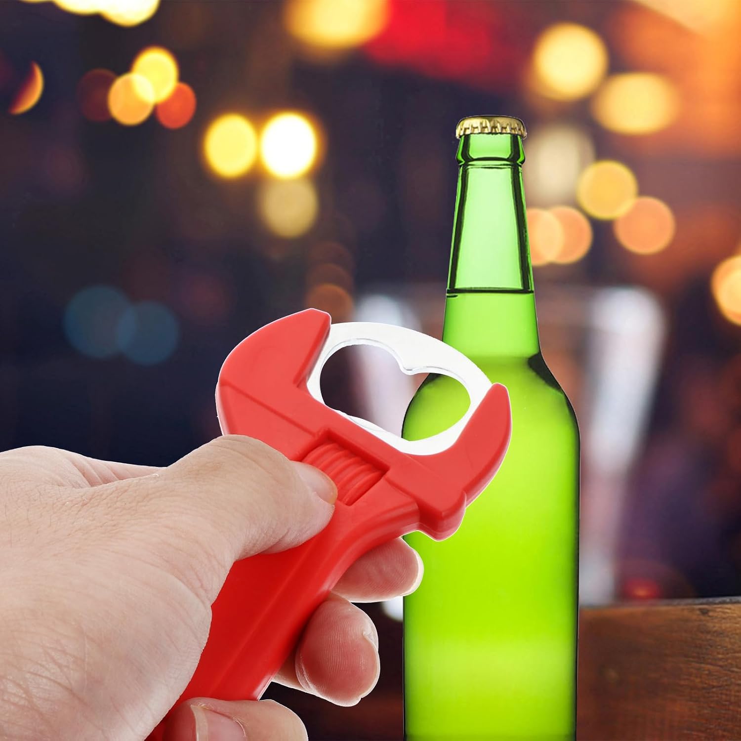 Silicone Bottle Opener Hammer Shaped with Magnet 2pcs Oktoberfest image 3
