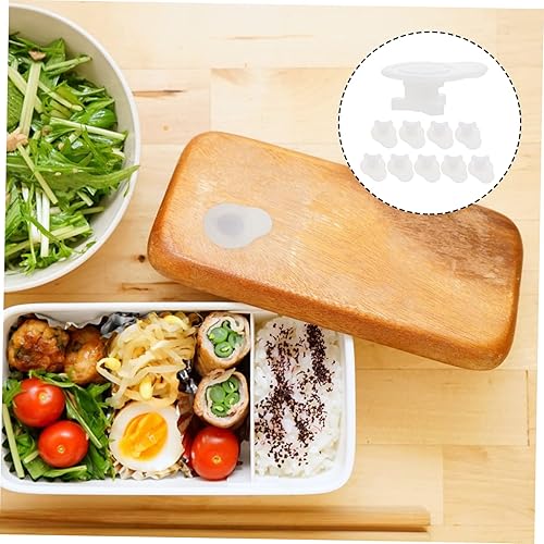 Miniatura 6 de UPKOCH 10 unids Fresh Box Tapón de ventilación Contenedor de plástico Caja de almuerzo Contenedor de taza de silicona Cubierta de taza de porción