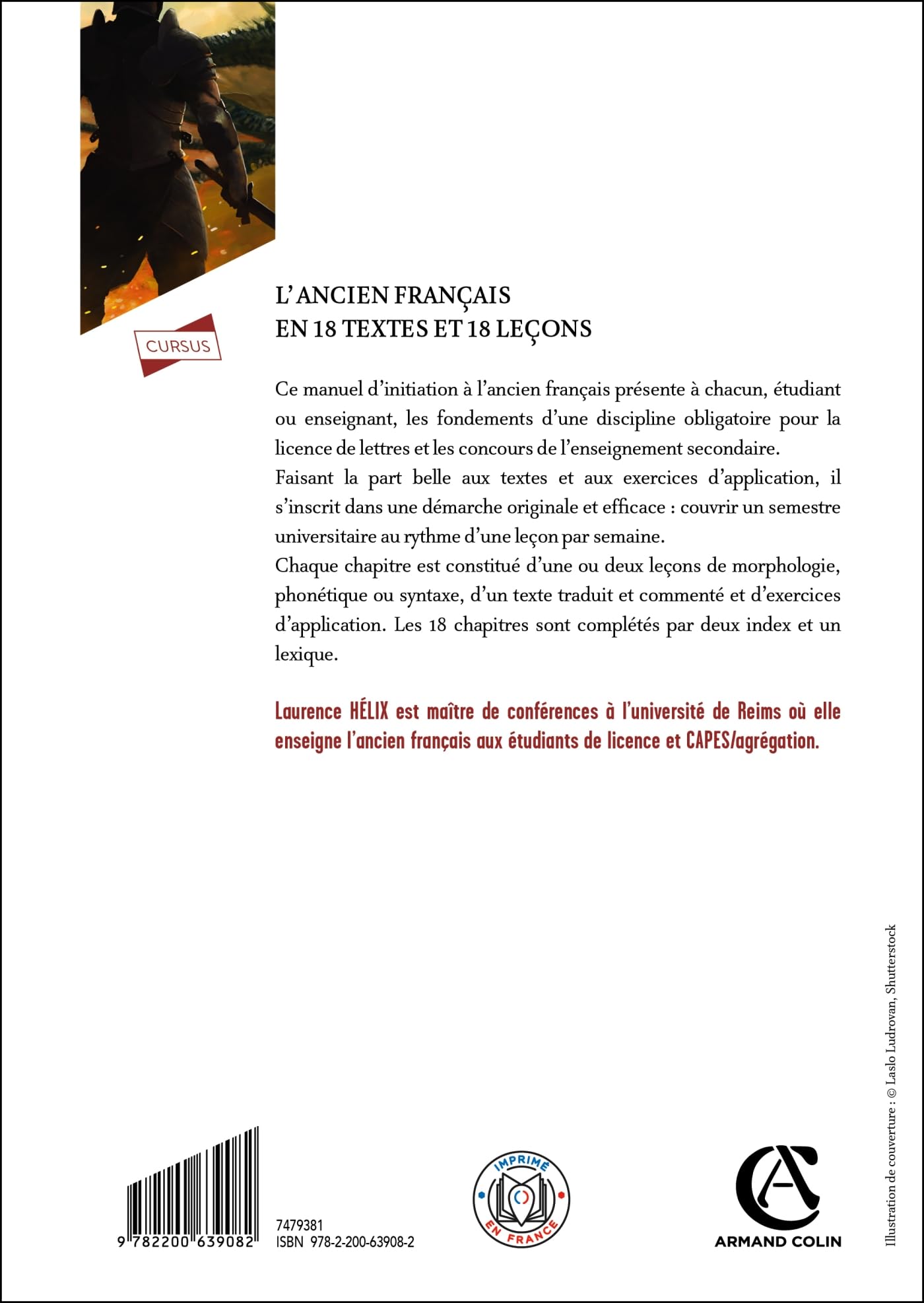 L'Ancien français en 18 textes et 18 leçons: S'initier à l'ancien français par les textes