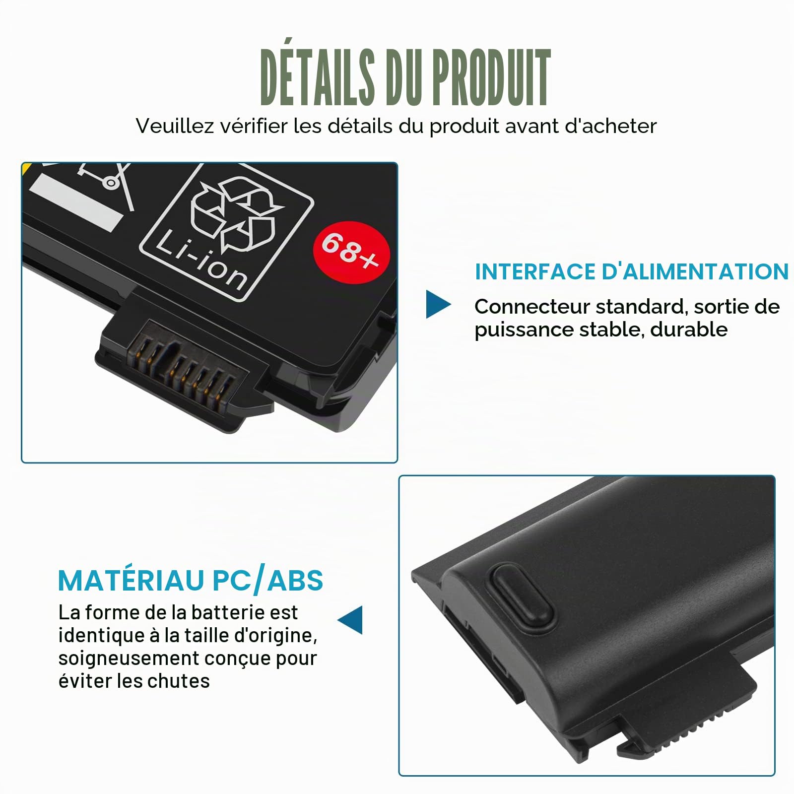 ASUNCELL 10.8V/4400mAh 68+ 45N1124 Batterie d'ordinateur Portable pour Lenovo ThinkPad T440 T440S X240 X240s S440 S540 X250 T450S L450 X260 K2450 T450 T460 L460 T550 W550S L470 P50S T460P Serie