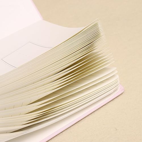 Miniatura 9 de LLi Cufite Cuaderno rayado, 160 páginas, tamaño mediano de 5.7 x 8.5 pulgadas, papel grueso de 3.53 ozm, tapa dura de algodón (A5, almendra)