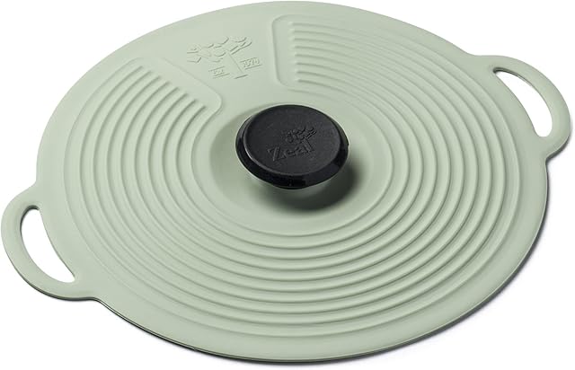 Zeal Silicone Keep Fresh Storage Airtight Seal Lid Reusable Eco-Friendly Classic Design Sage Green (15cm, 6")