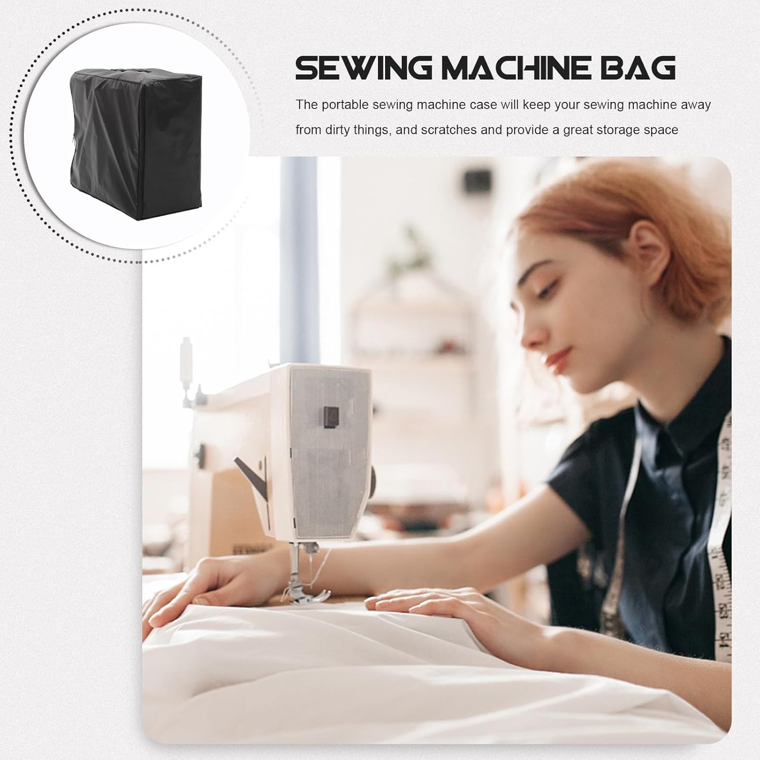 ARTIBETTER Universal Sewing Machine Storage Bag Dustproof Protective Cover Portable Carrying Case for Domestic Stitching Machines