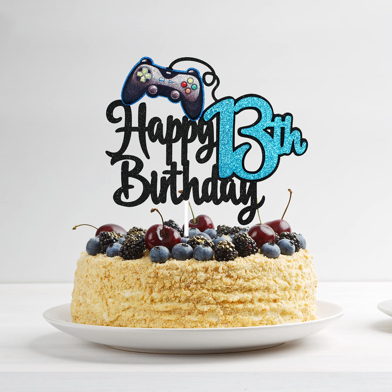 Snapklik.com : Video Game Happy 13th Birthday Cake Topper - Video Game ...
