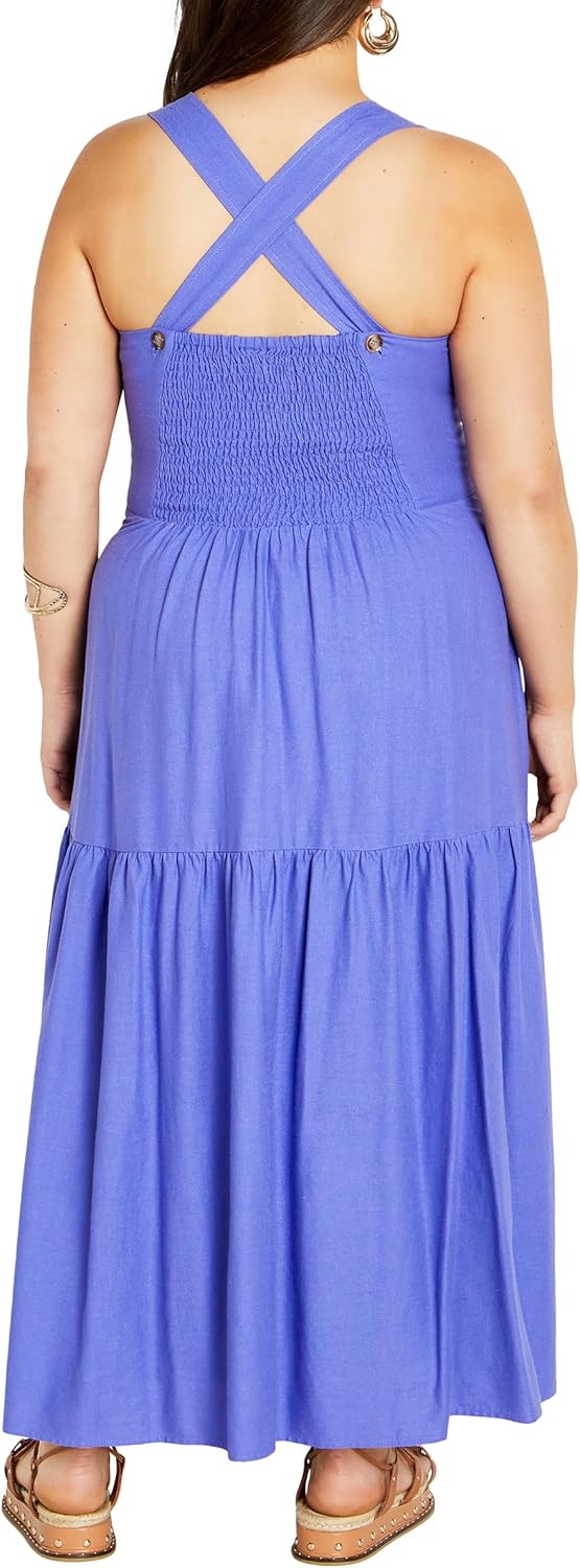City Chic Women's Plus Size Bailey Sweetheart Neck Tier Dress - Image 2