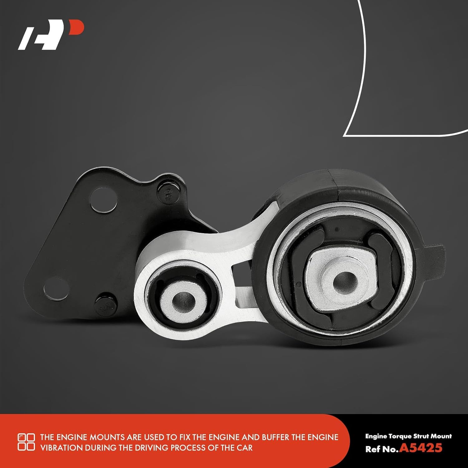 A-Premium 2PCS Engine Motor Mount Torque Strut Mount Kit Compatible with Ford Edge 2011-2014, Taurus 2008-2012, Taurus X 2008-2009, Flex 2009-2012 & Lincoln MKX, MKS & Mercury Sable, 3.5L 3.7L