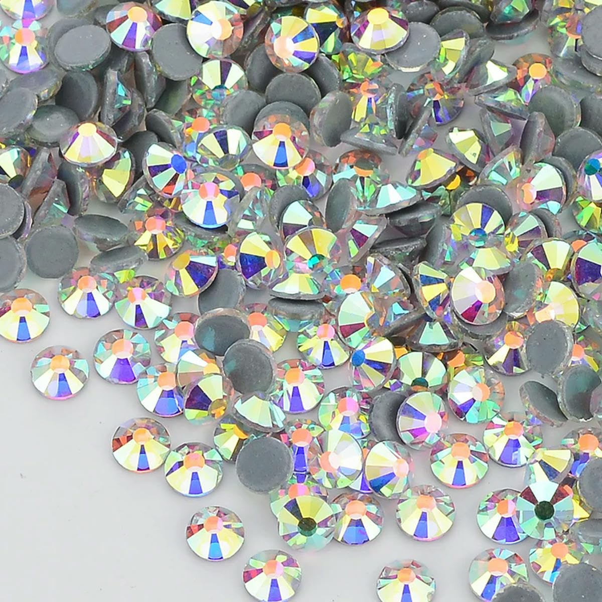 Vicyico Crystal Ab Ss6-Ss20 1440Pcs Crystal Hotfix Rhinestones Flatback Glitter Stones Nail Art Decorations Diy Accessories