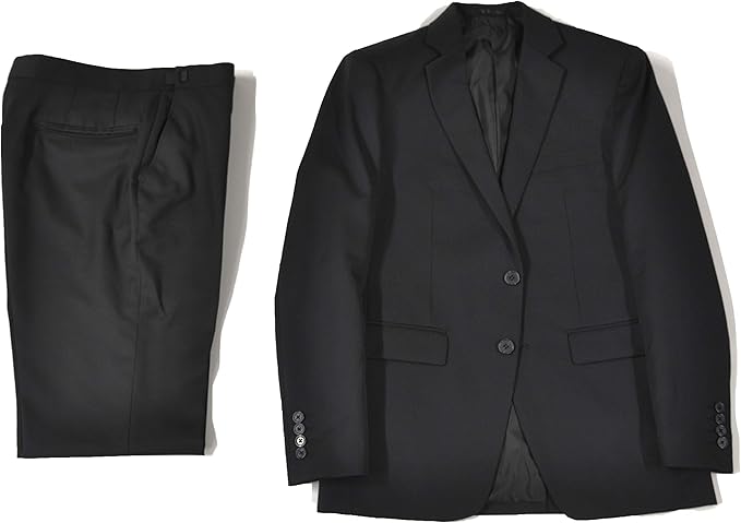 Amazon Co Jp タキシードステーション フォーマルスーツ シングル 2つボタン オールシーズン アジャスター付 メンズ ブラックスーツ 礼服 喪服 冠婚葬祭 黒 入社式 入学式 リクルート 就活 L 175 身長175cm前後 ウエストcm前後 服 ファッション小物