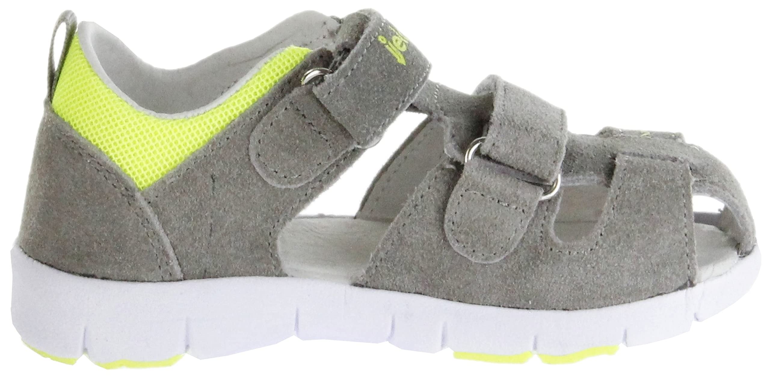 Jela Sandalias para niños de cuero gris zapatos SKOLL, gris, 22 EU