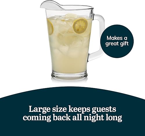 Miniatura 5 de Libbey Jarra de vidrio, 60 onzas