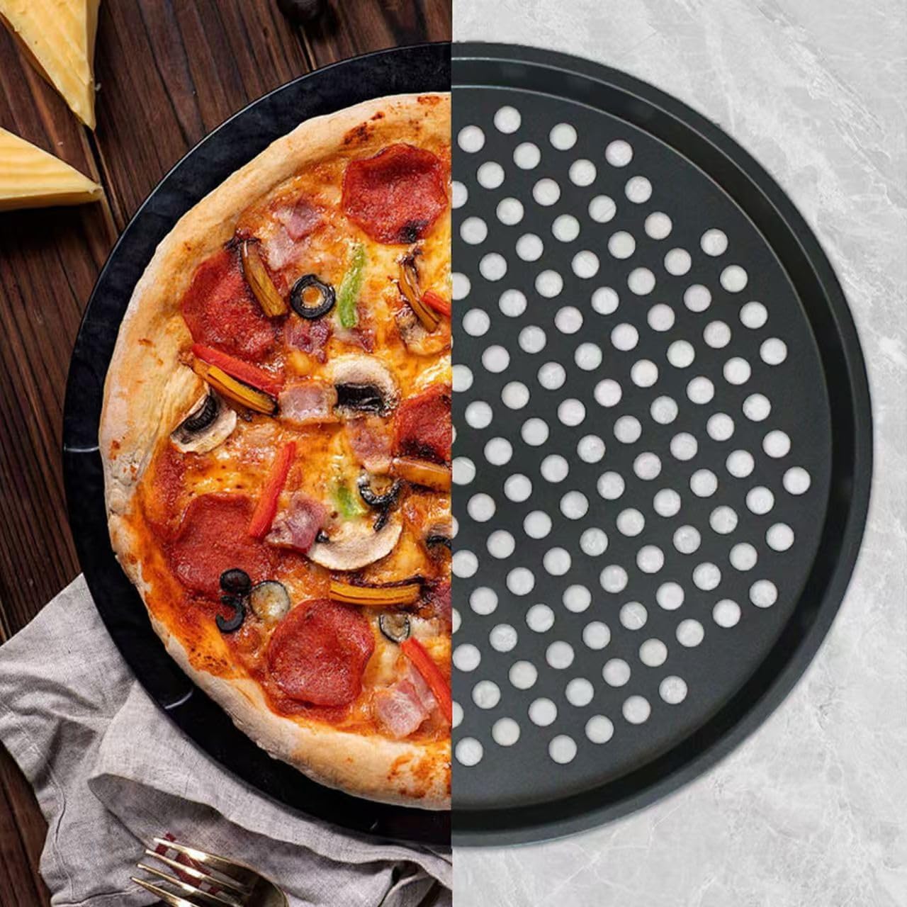 Nonstick Pizza Baking Pan (12.5 inch)
