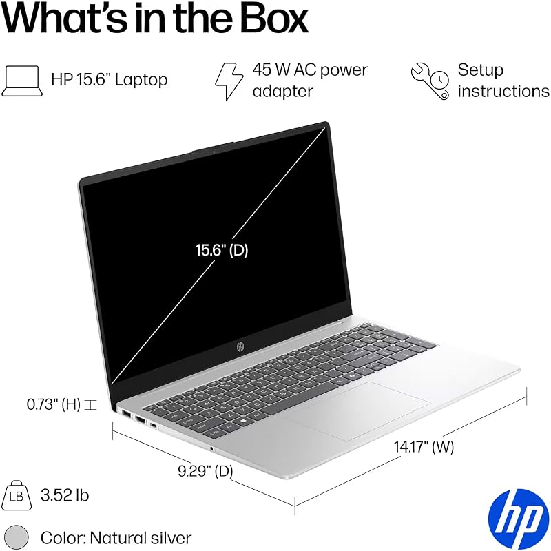 HP 17-Inch FHD AI Laptop, Intel Core Ultra 7 255U, 16GB DDR5 RAM, 512GB SSD image 7