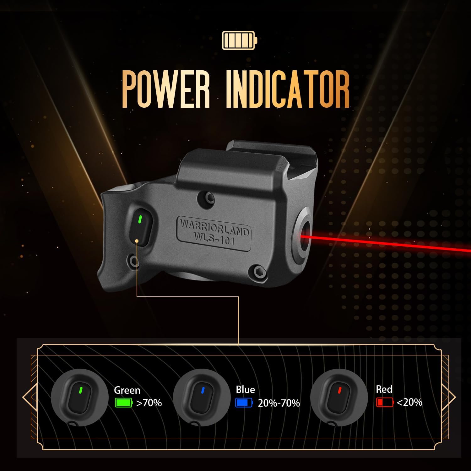 WARRIORLAND Red Laser Sight Tailored Fit Taurus G2C /G3C / G3/ PT111 Millennium G2 / PT140, Ultra Compact Beam Sight, Gun Sight with Ambidextrous On/Off Switch & Power Indicator, WLS-101