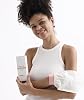 LET'SCRUB Ecru Bath Shower Pouch Exfoliating Gloves 100% Flush Silk Unisex