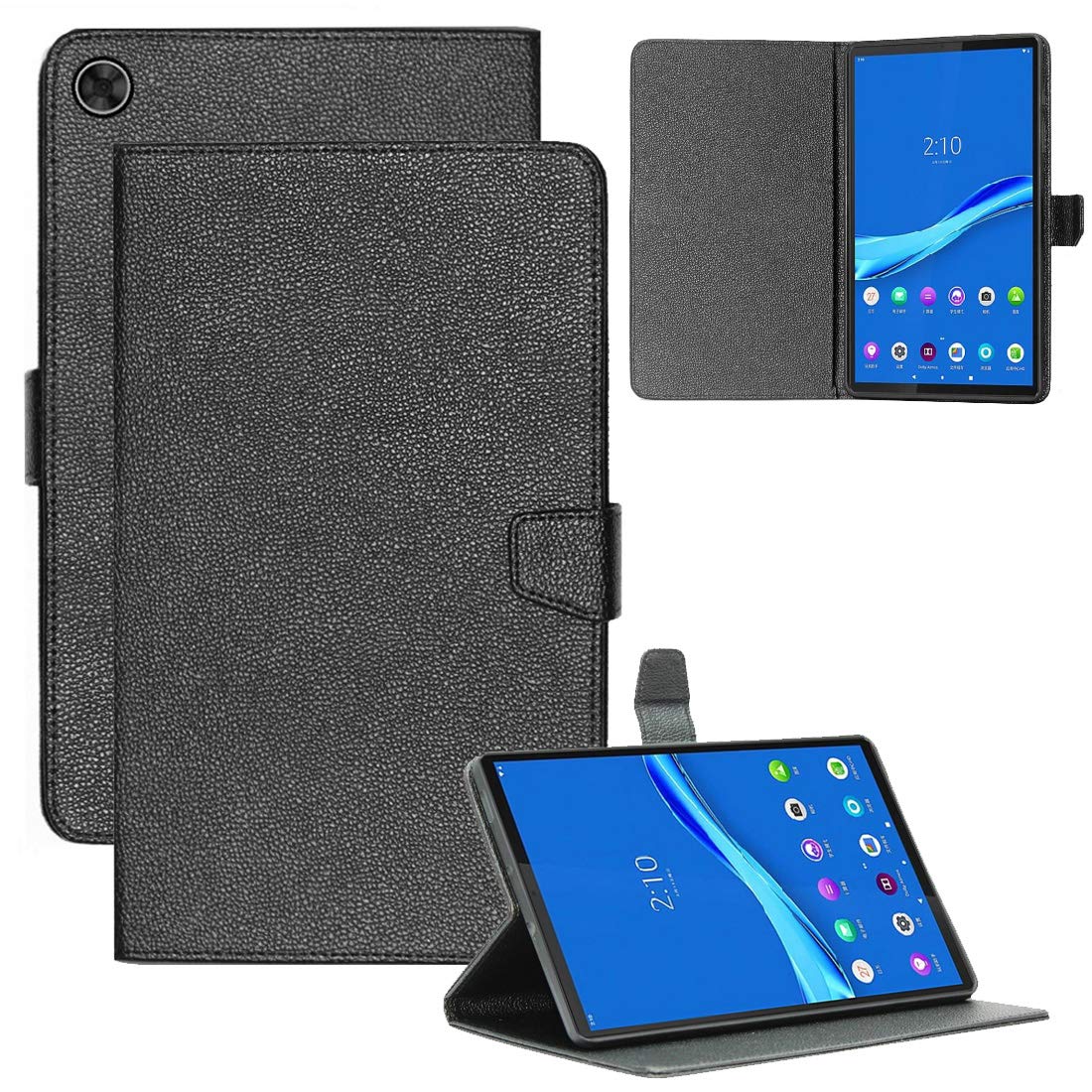 Zaoma PU Leather Flip Flap Case for Lenovo Tab M10 HD 10.1 Inch 2020 2nd Gen TB-X306X / TB-X306F (Black) (B08VHB5HZS) Amazon Price History, Amazon Price Tracker