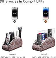 Vista 3 de Soporte de control remoto 5 compartimentos, piel sintética