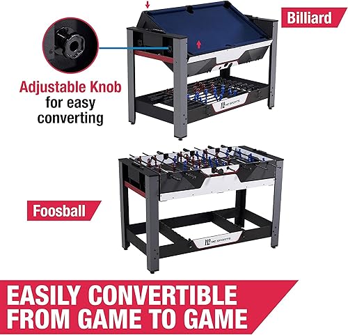 Miniatura 2 de MD Sports Combination Games - Colección de arcade de múltiples estilos, billar, ping pong, hockey, baloncesto y futbolín, incluye todo lo básico