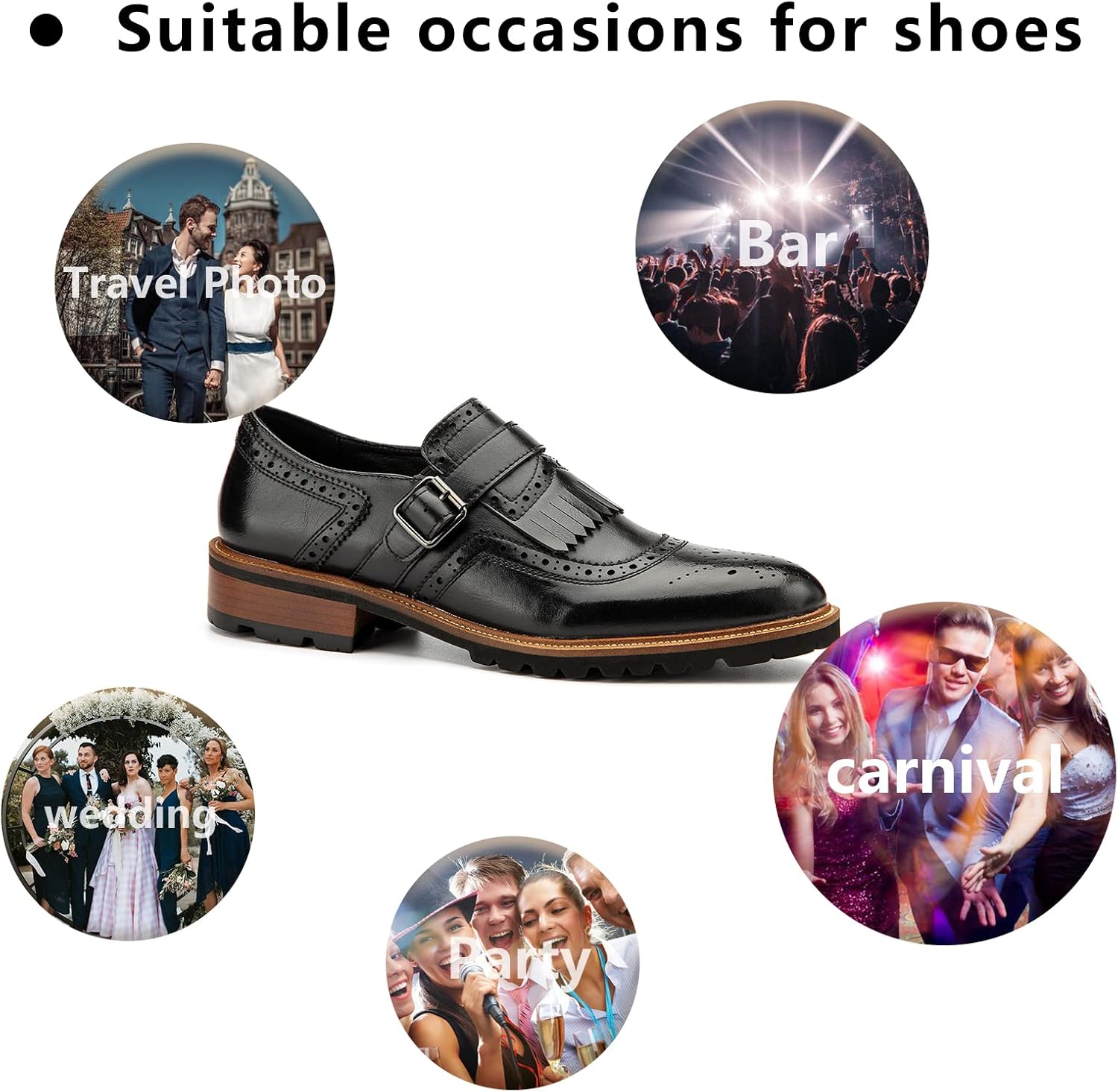 Meijiana Men's Oxfords Luxury Oxford Shoes for Men Business Casual Shoes Men's Lace-up Fashion Shoes - Image 5