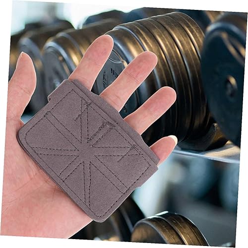 Miniatura 3 de Cabilock 2 Pairs Non-Slip Wear-Resistant Weight Lifting Gloves with Palm Protection for Men and Women Pull Up Grips for Fitness Gym Biking Hiking