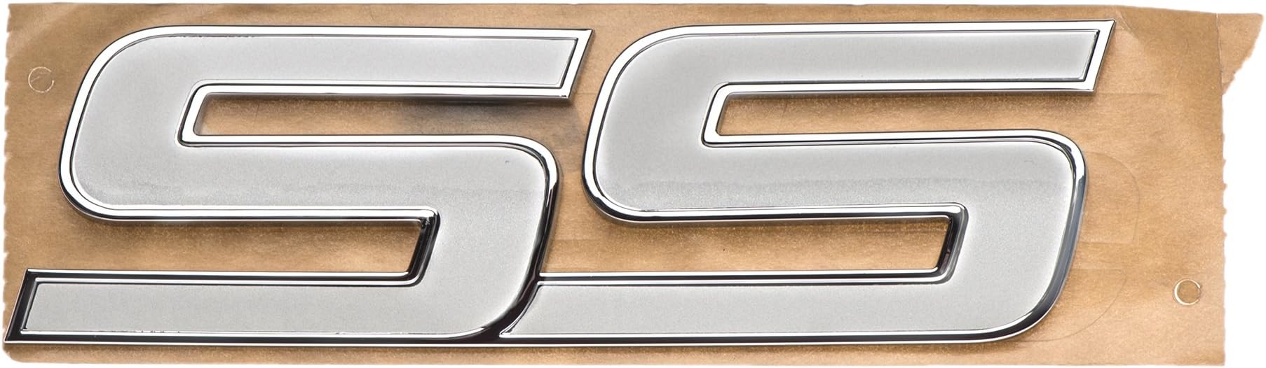 OEM NEW Front Door "SS" Emblem Badge White & Chrome 06-09 Chevrolet 15211285