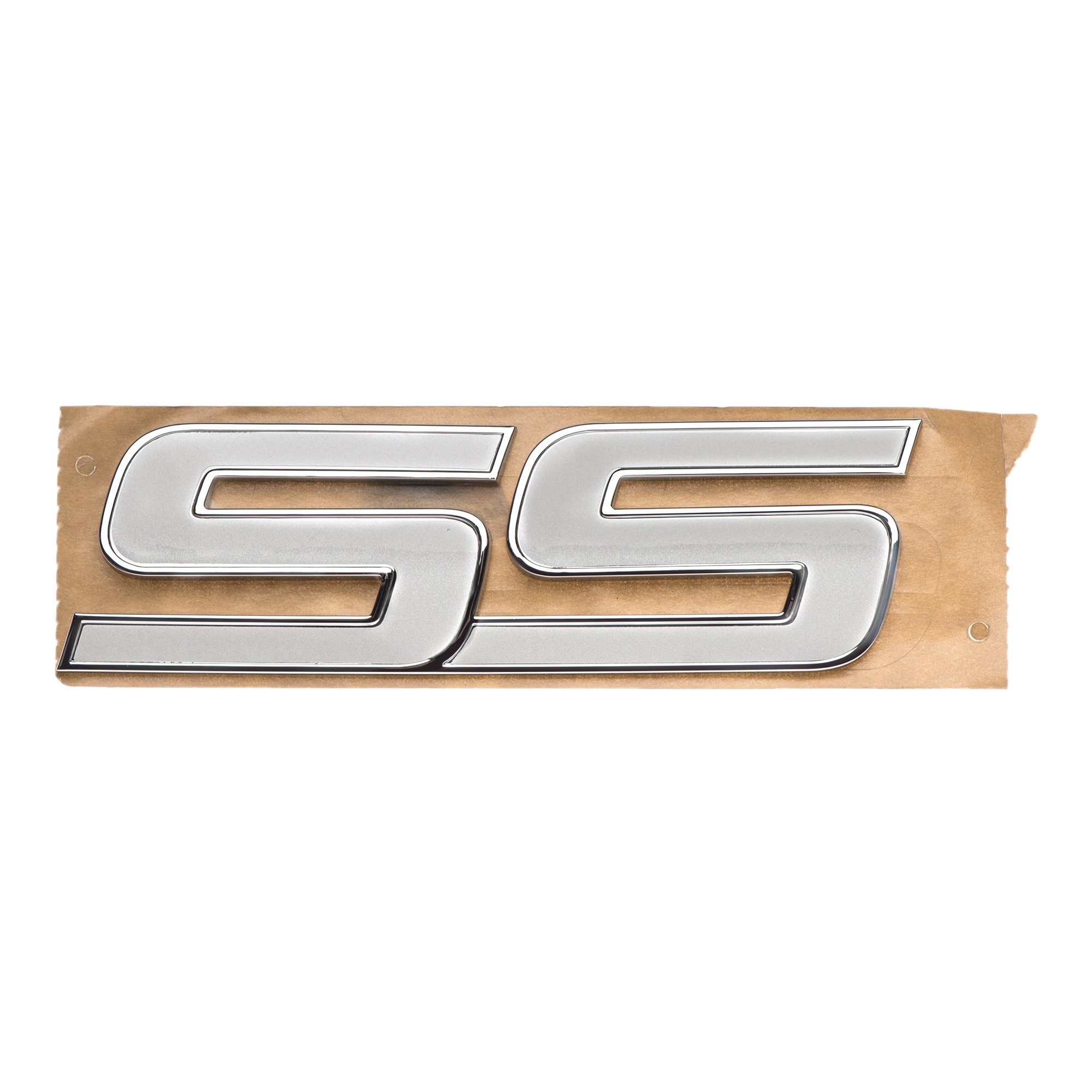 OEM NEW Front Door "SS" Emblem Badge White & Chrome 06-09 Chevrolet 15211285