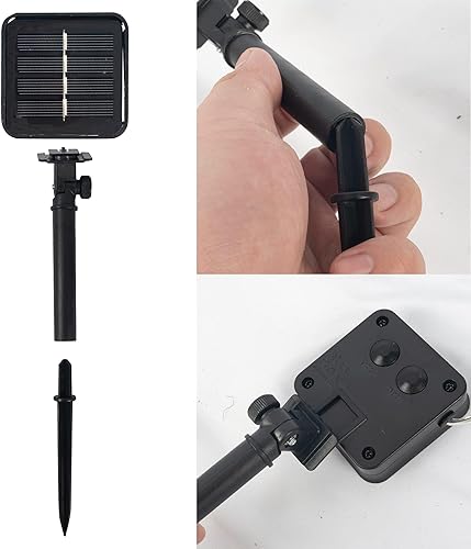 Miniatura 5 de Dazzle Bright Paquete de 4 tiras de luces solares para exteriores, total de 160 pies, 480 luces LED solares impermeables, 8 modos, luces de alambre