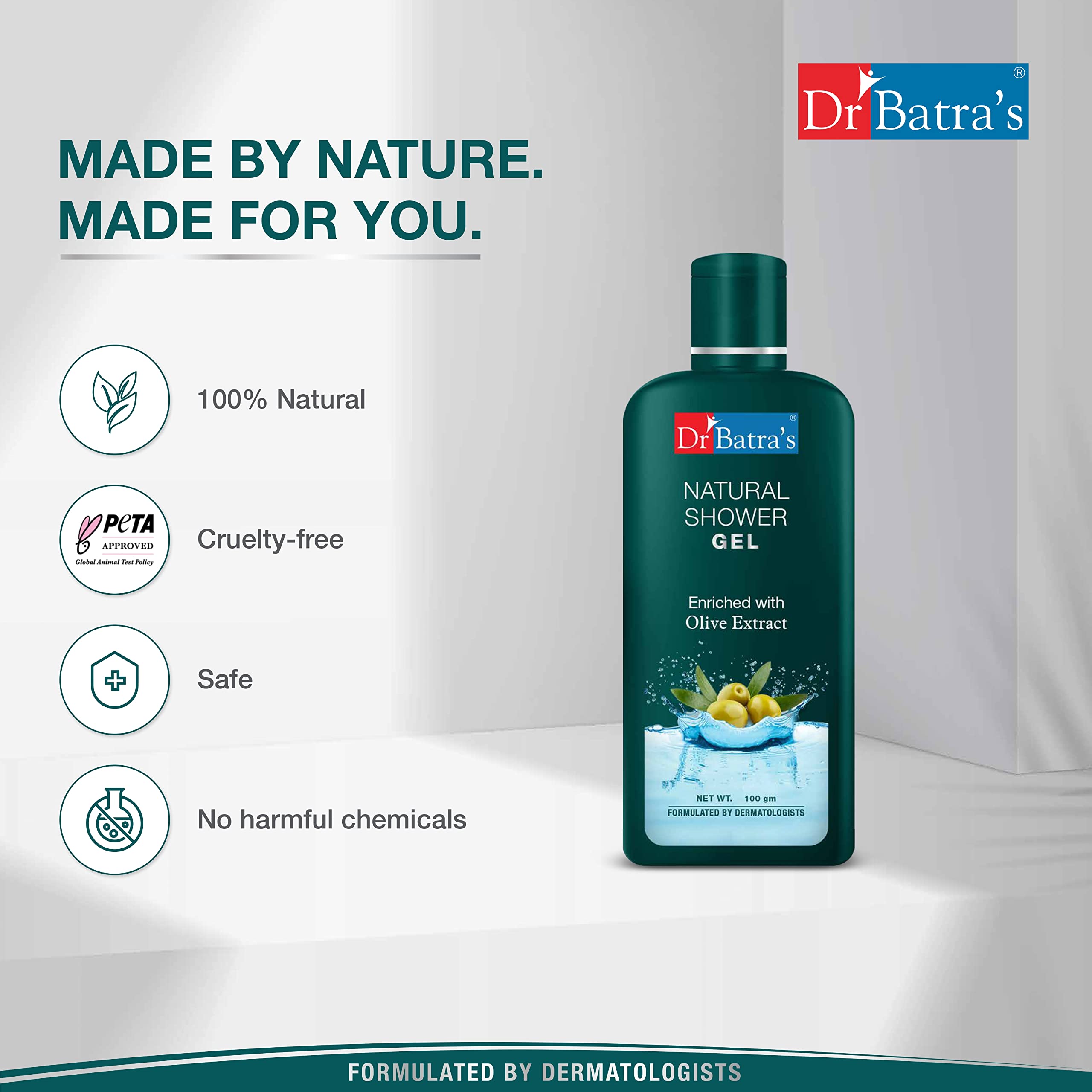 Dr Batra's Natural Shower Gel 200 ml 2