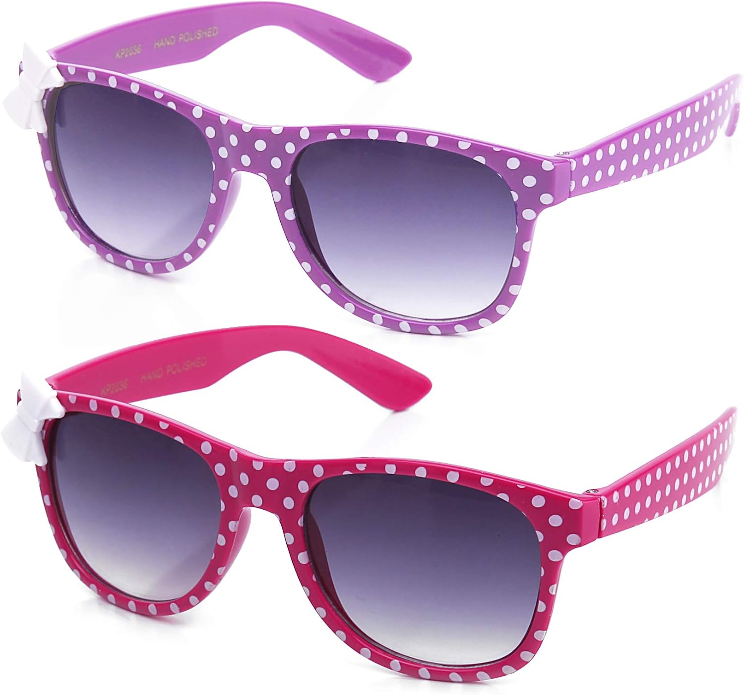 Kids Girls Plastic Polka Dot Bow Sunglasses for Girls Fashion Sunglasses for Girls