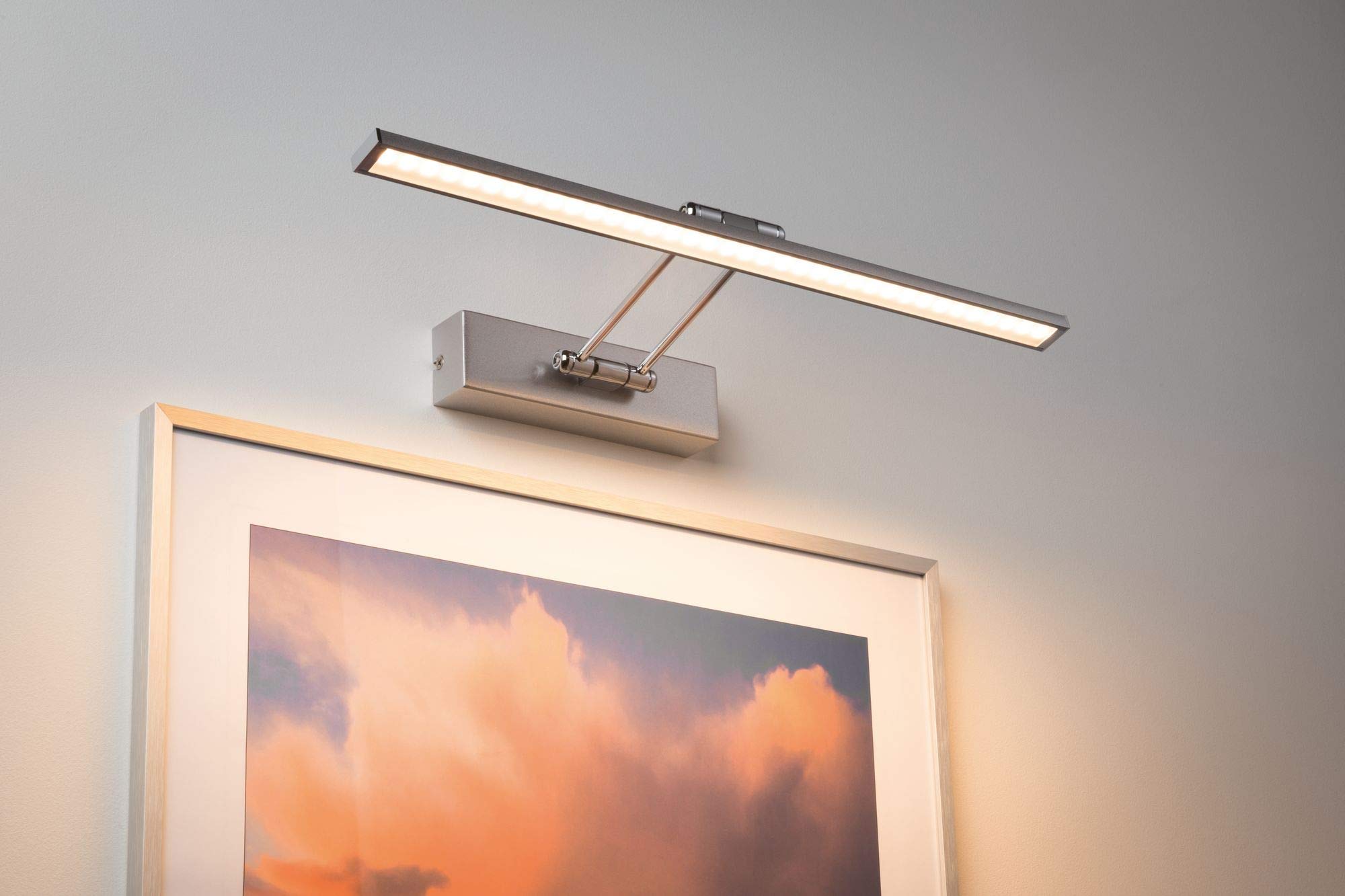 Paulmann 99895 Galeria LED Bilderleuchte Beam Fifty 7W Nickel gebürstet/Chrom 230V Metall