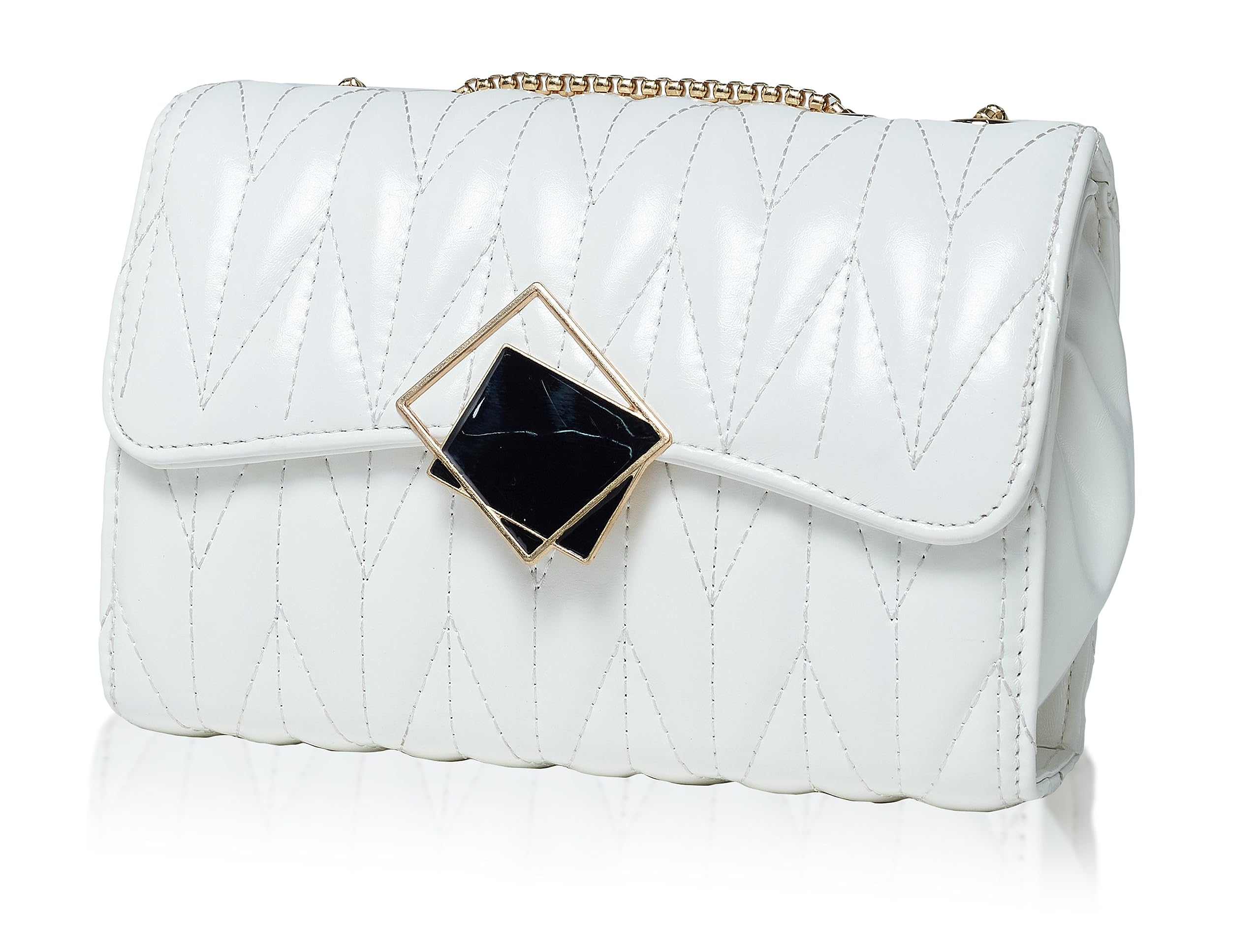 Envias Leatherette Side Sling Bags For Womens Ladies (White) (B0CH8B24YW) Amazon Price History, Amazon Price Tracker
