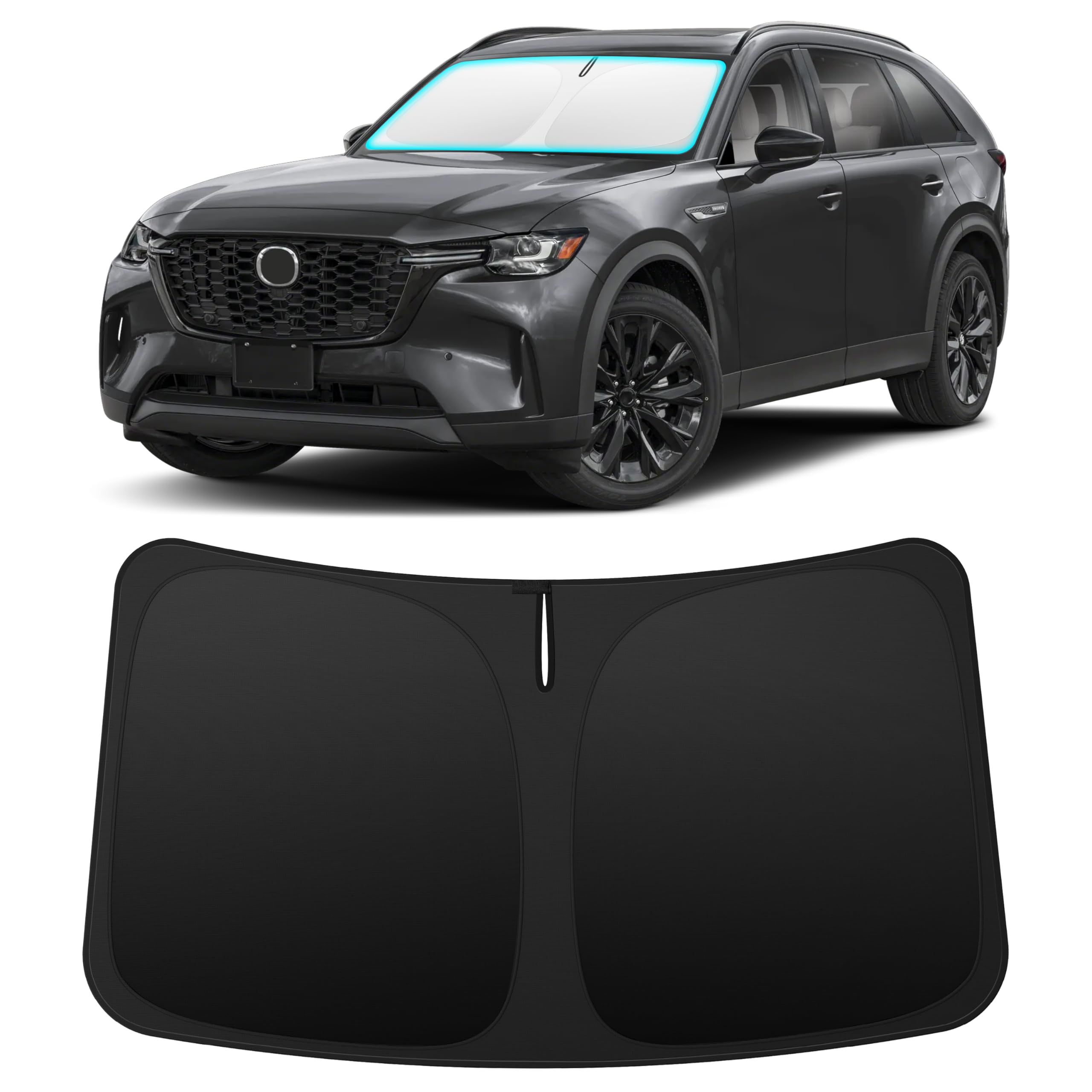 INSAUTO Custom Fit Windshield Sun Shade for Mazda CX90 CX-90 2024-2026