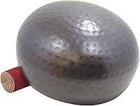 Vista 3 de DharmaObjects Juego de mazo tibetano de 5.5 pulgadas con cojín de cuenco de canto martillado a mano oscura