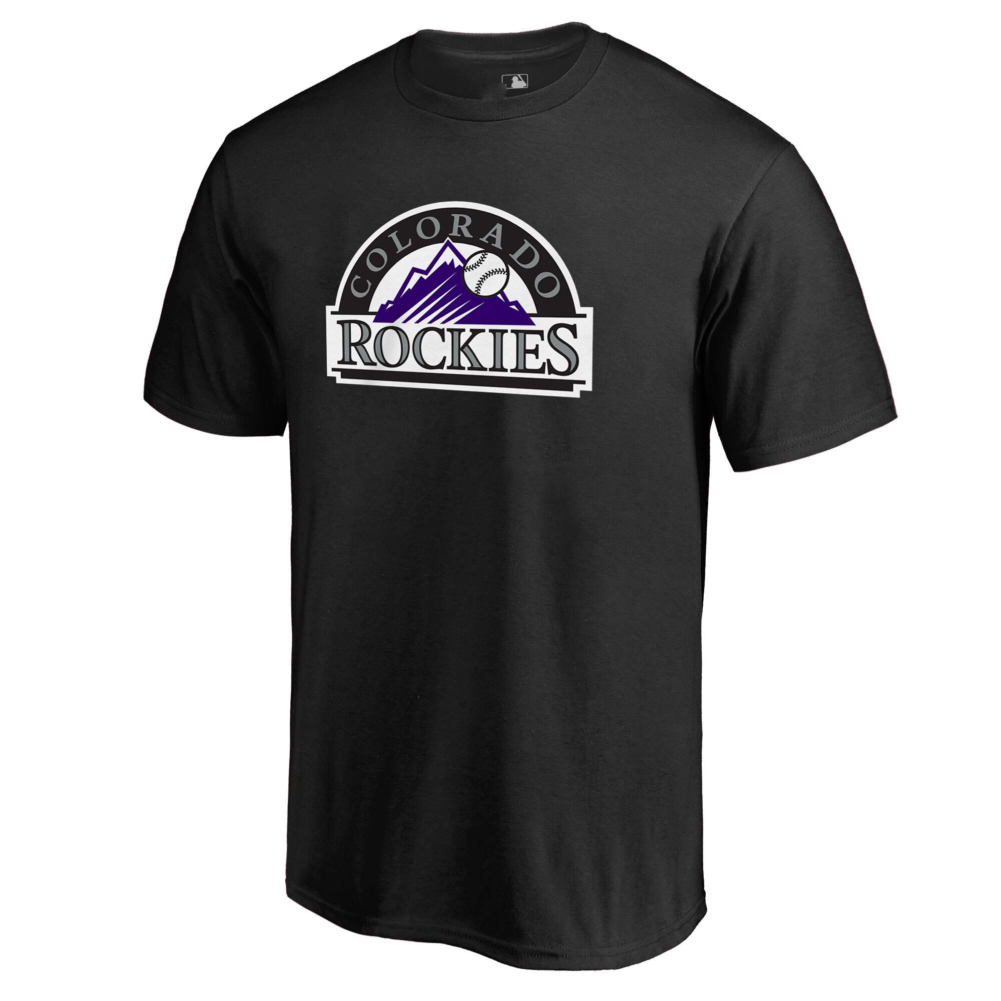 Outerstuff MLB Youth 8-20 Team Color Cool Base Polyester Performance Primary Logo T-Shirt (Large 14/16, Colorado Rockies) — image 1