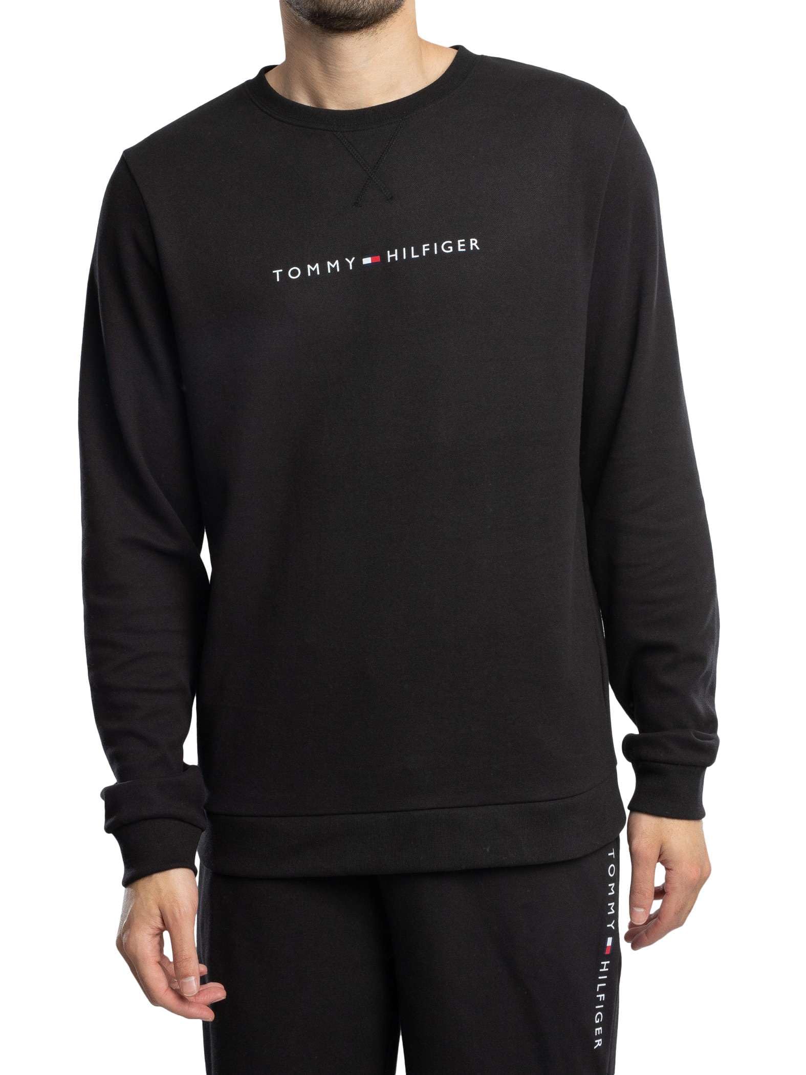 Tommy Hilfiger Men's Black (Black) ’S Sweatshirt With Logo, Xxl
